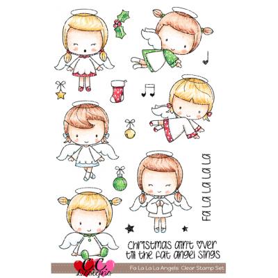 C.C.Designs Clear Stamps - Fa La La La Angels